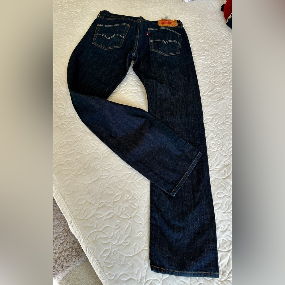 Levi's Men's Deep Indigo Straight Jeans NWOT